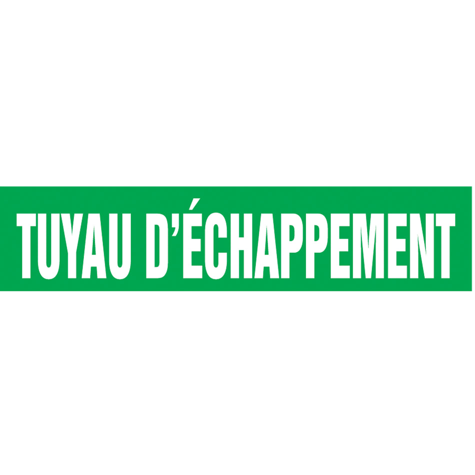 ""Tuyau d'Échappement"" Pipe Marker - SAH424