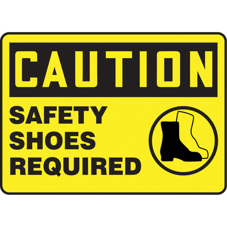 ""Safety Shoes Required"" Sign - SBA115