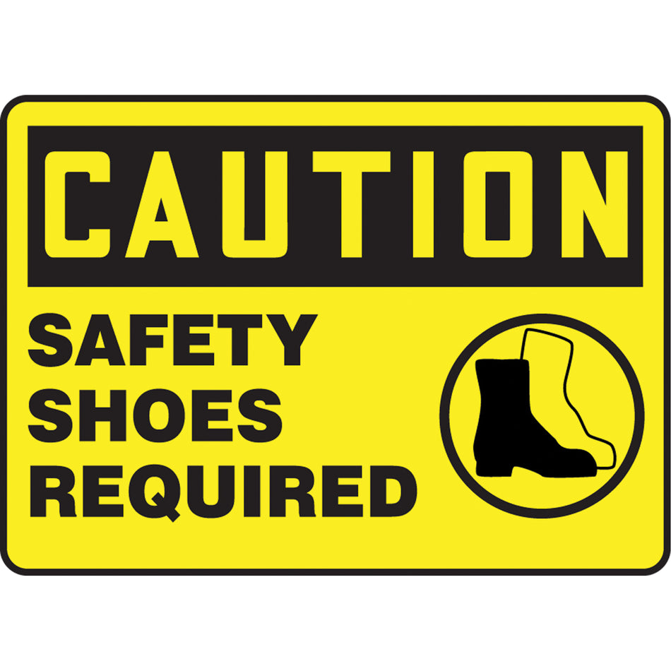 ""Safety Shoes Required"" Sign - SBA115