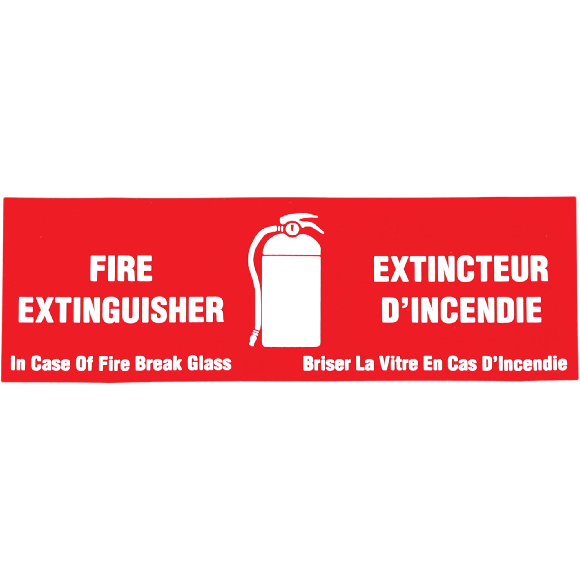 ""Fire Extinguisher / Extincteur d'incendie"" Label - SD036
