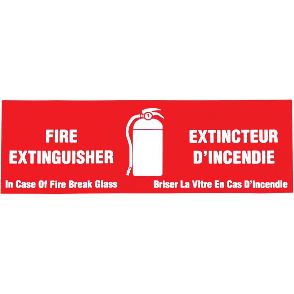 ""Fire Extinguisher / Extincteur d'incendie"" Label - SD036