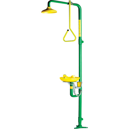Safe-T-Zone® Aerated Combination Shower & Eyewash - SD548