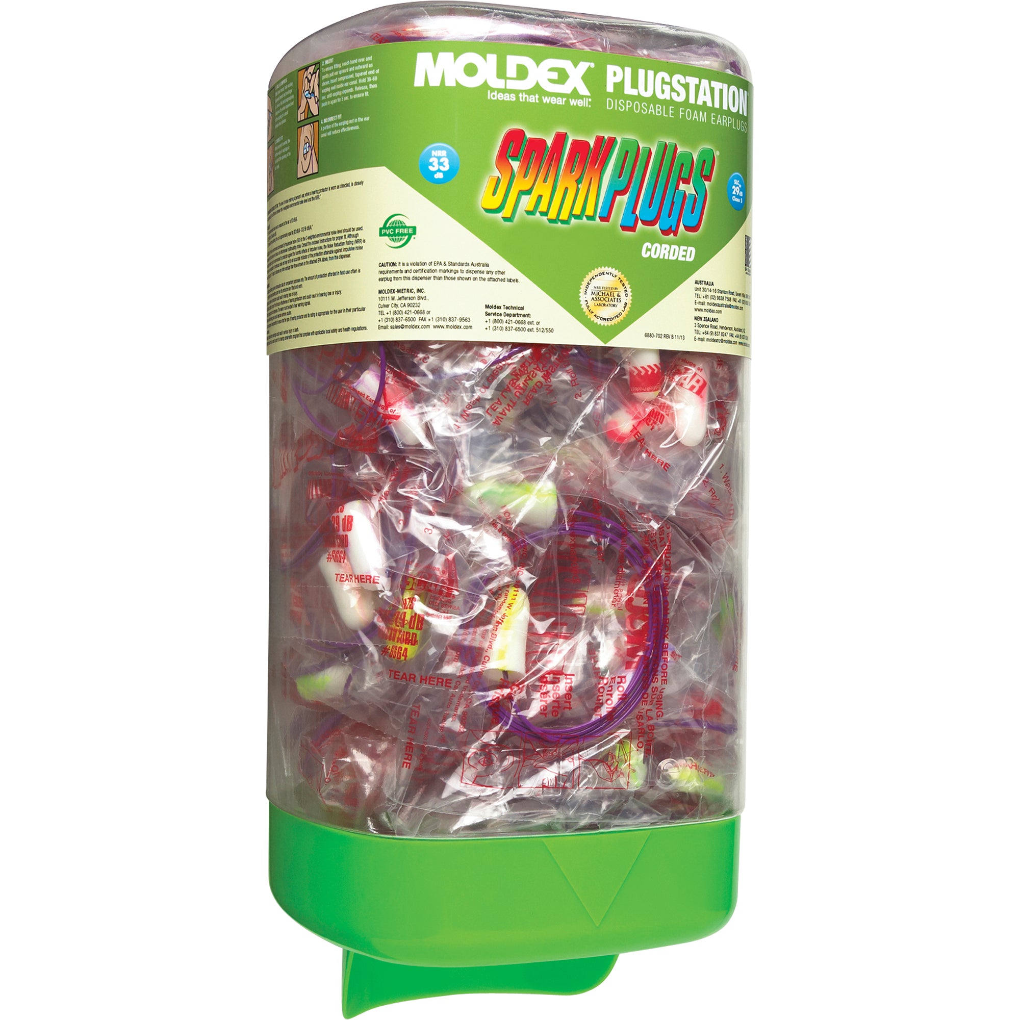 PlugStation® with Corded SparkPlugs® Earplugs - SDL453
