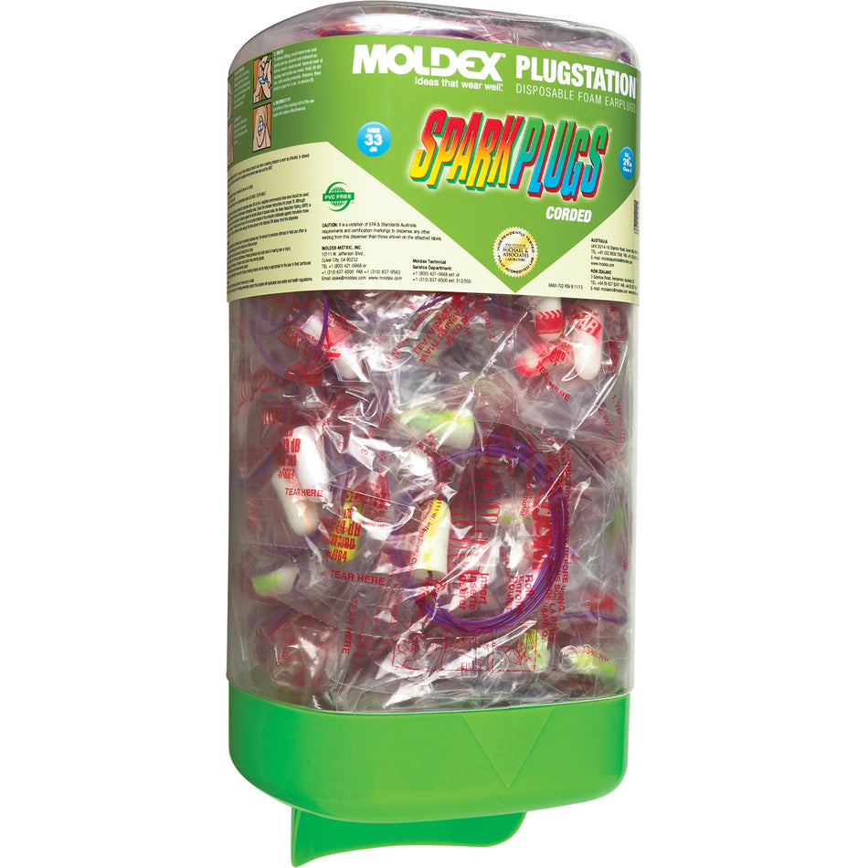 PlugStation® with Corded SparkPlugs® Earplugs - SDL453