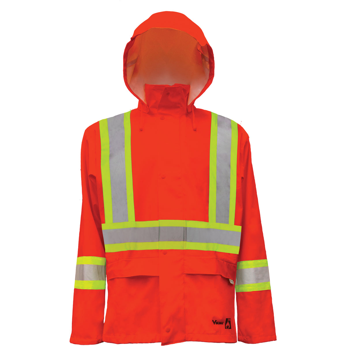 Hi-Vis FR/PU Safety Rain Jackets - SDP054