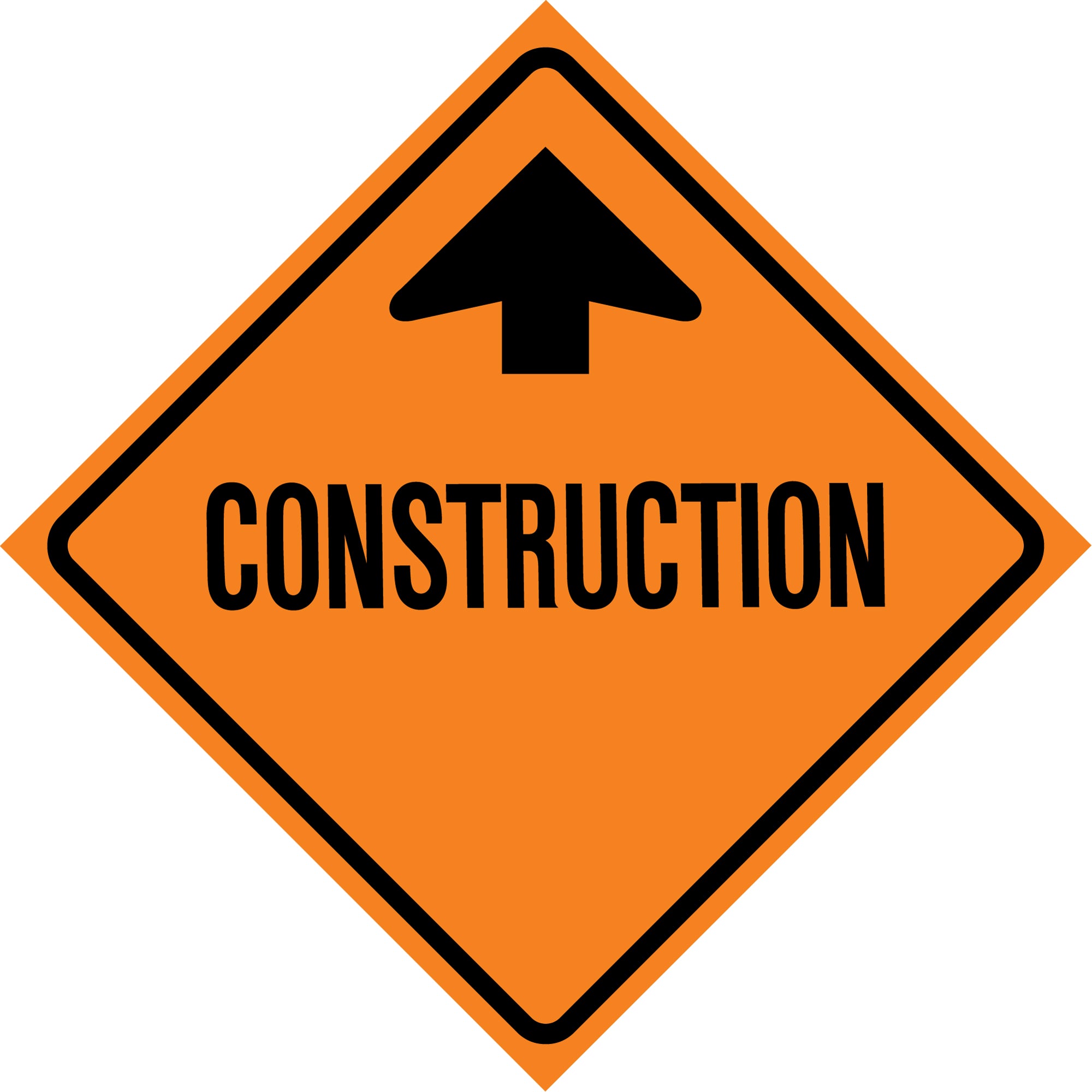 Construction Ahead Roll-Up Traffic Sign - SDP360