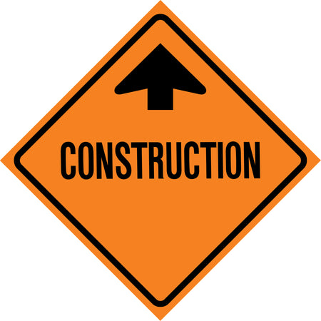 Construction Ahead Roll-Up Traffic Sign - SDP360