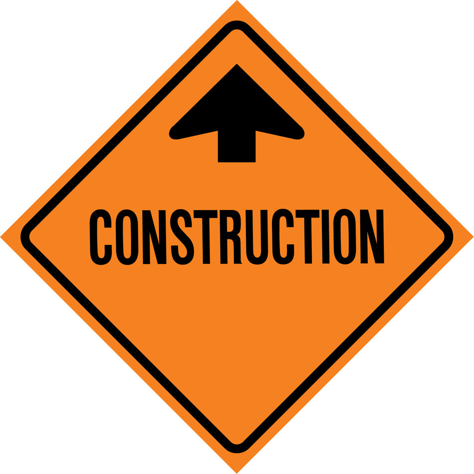 Construction Ahead Roll-Up Traffic Sign - SDP360