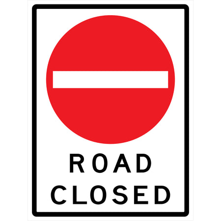 ""Road Closed"" Roll-Up Traffic Sign - SDP365