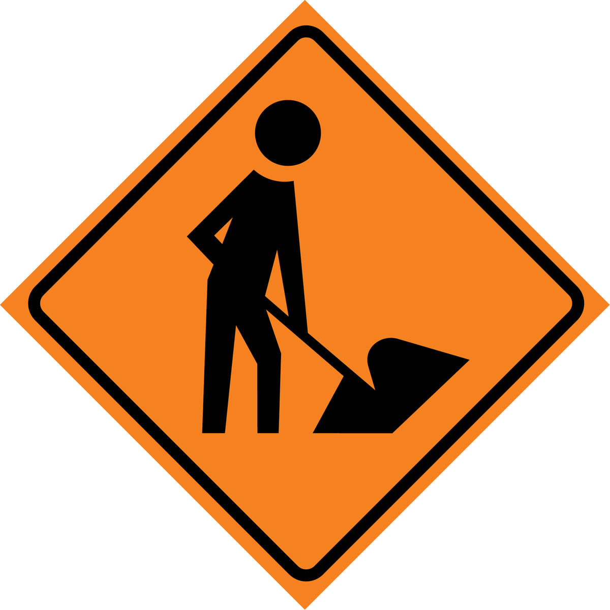 Men at Work Roll-Up Traffic Sign - SDP359