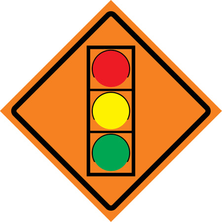 Stop Light Roll-Up Traffic Sign - SDP374