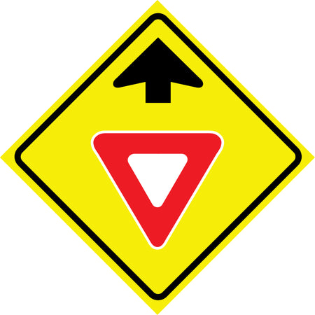 ""Yield Ahead"" Roll-Up Traffic Sign - SDP378