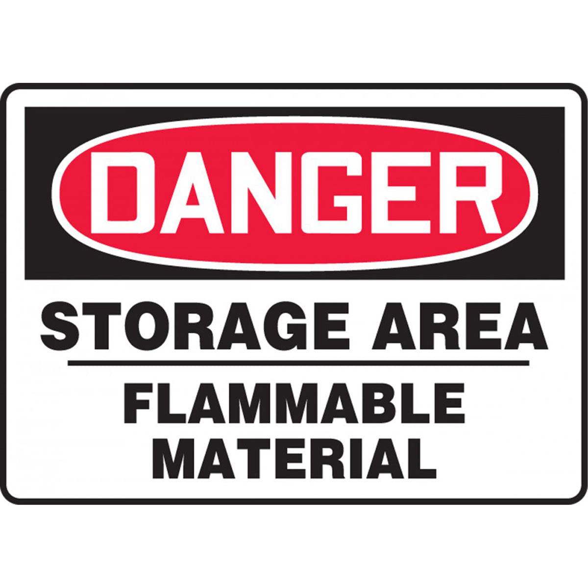 ""Storage Area Flammable Material"" Sign - SDS668
