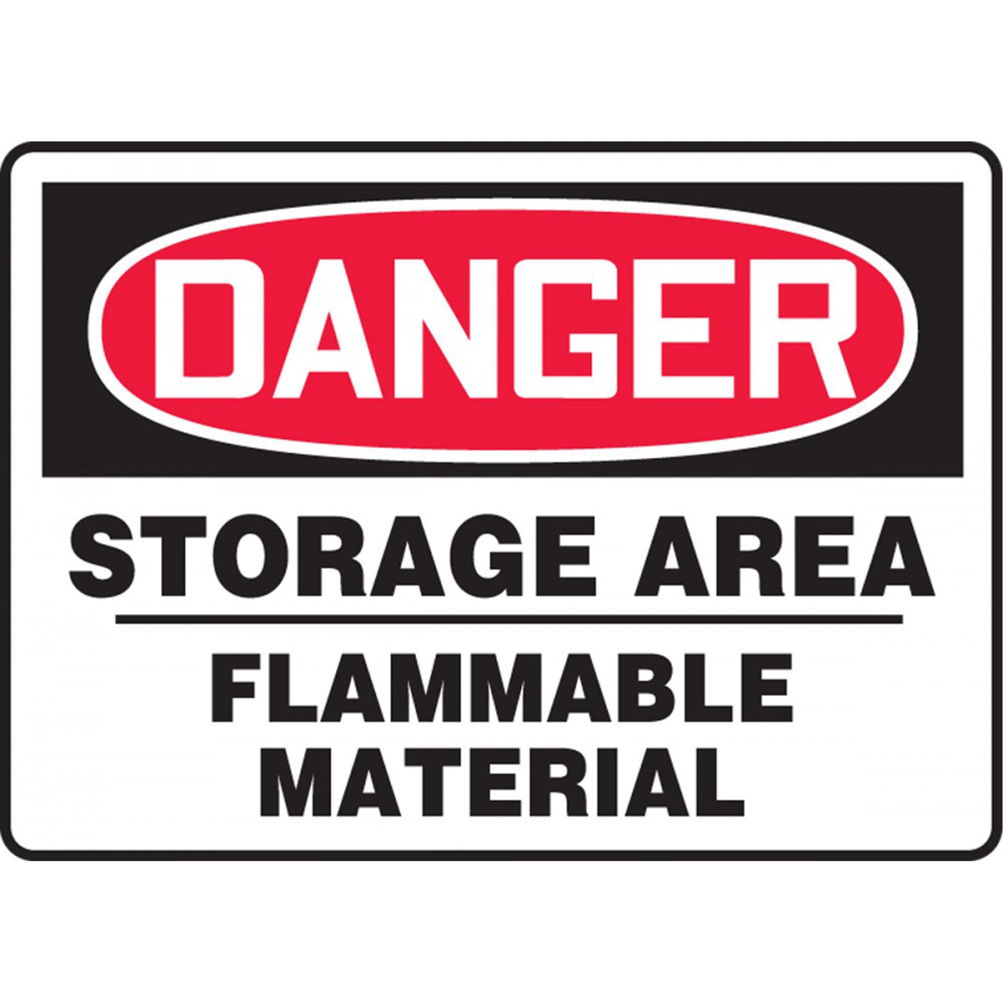 ""Storage Area Flammable Material"" Sign - SDS668