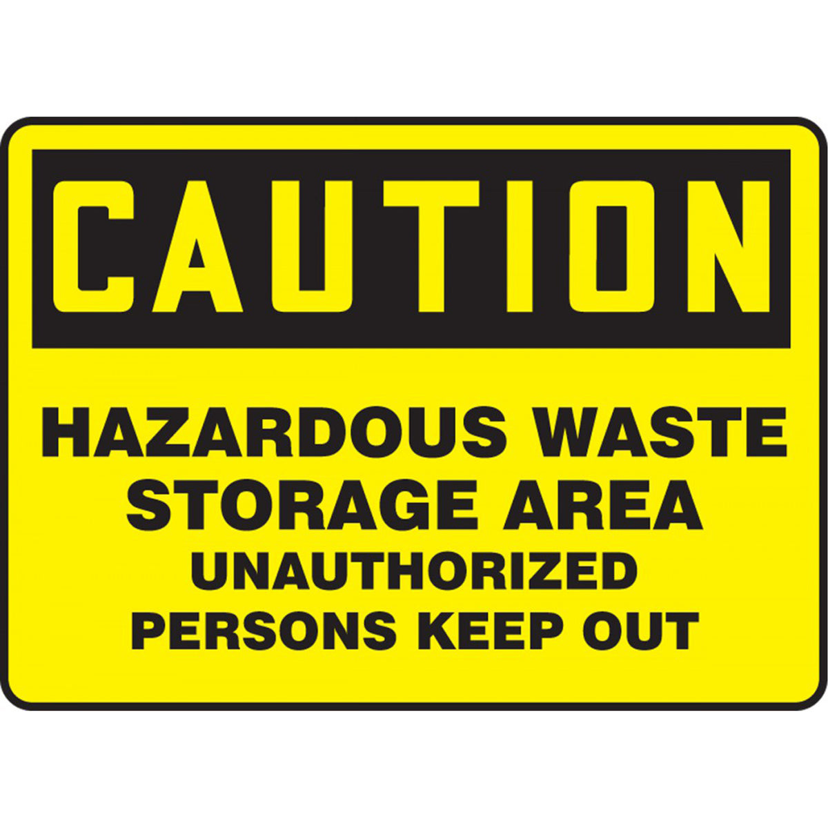 ""Hazardous Waste Storage"" Sign - SDS679