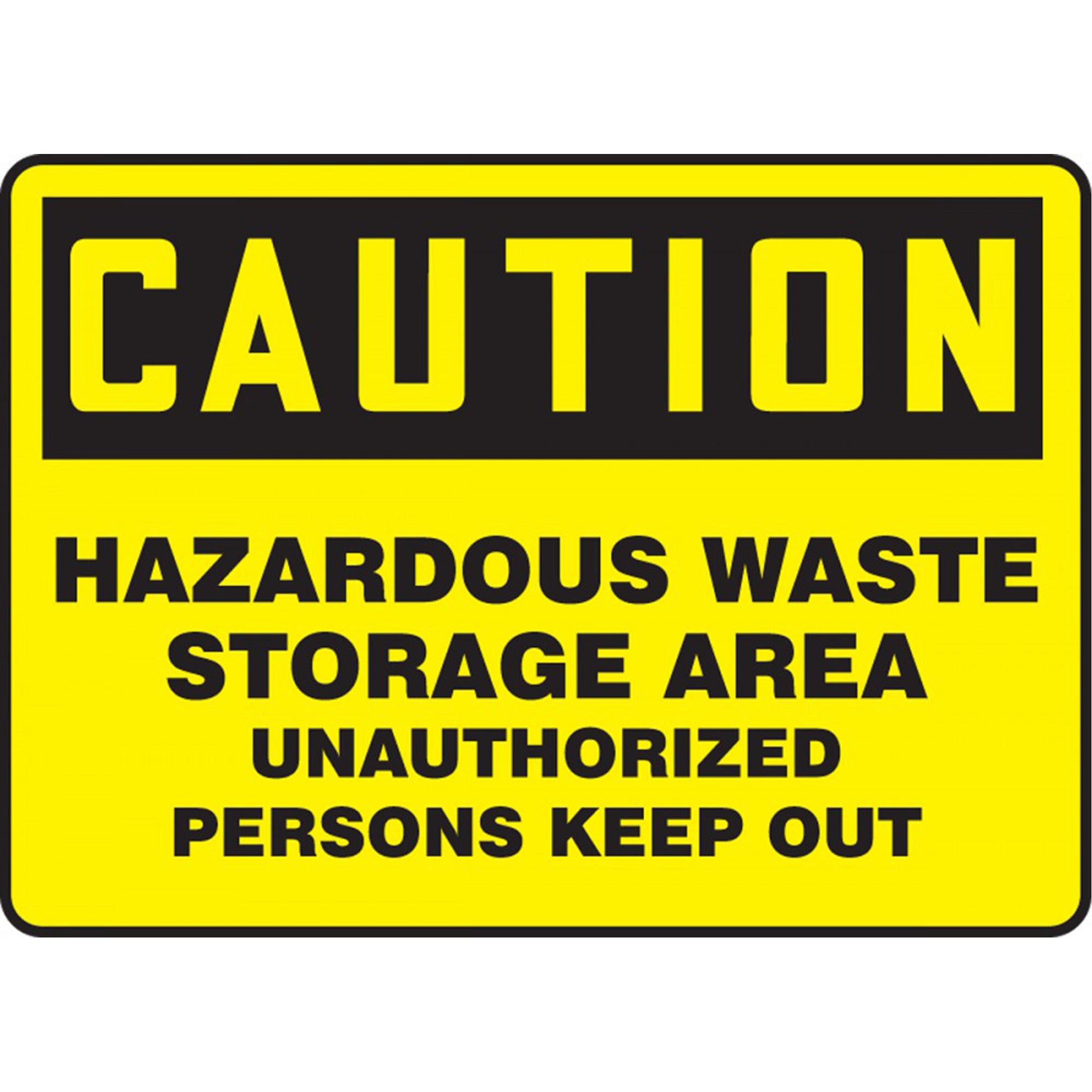 ""Hazardous Waste Storage"" Sign - SDS679