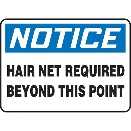 ""Hair Net Required"" Sign - SDS720
