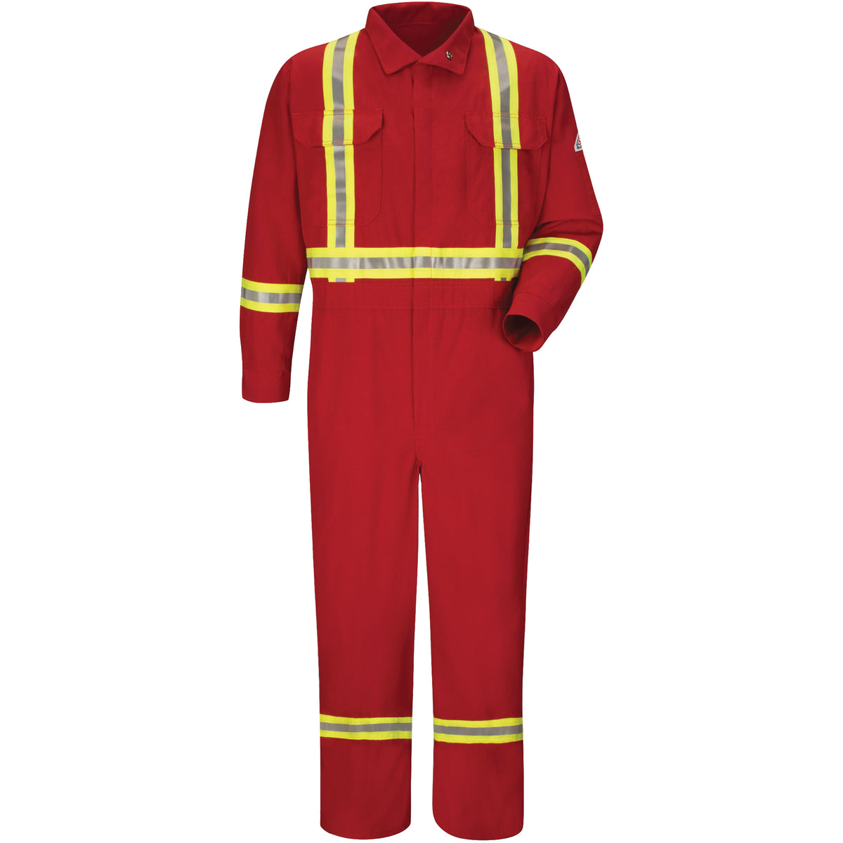 Flame-Resistant Deluxe Coveralls with Reflective Trim - SDS741