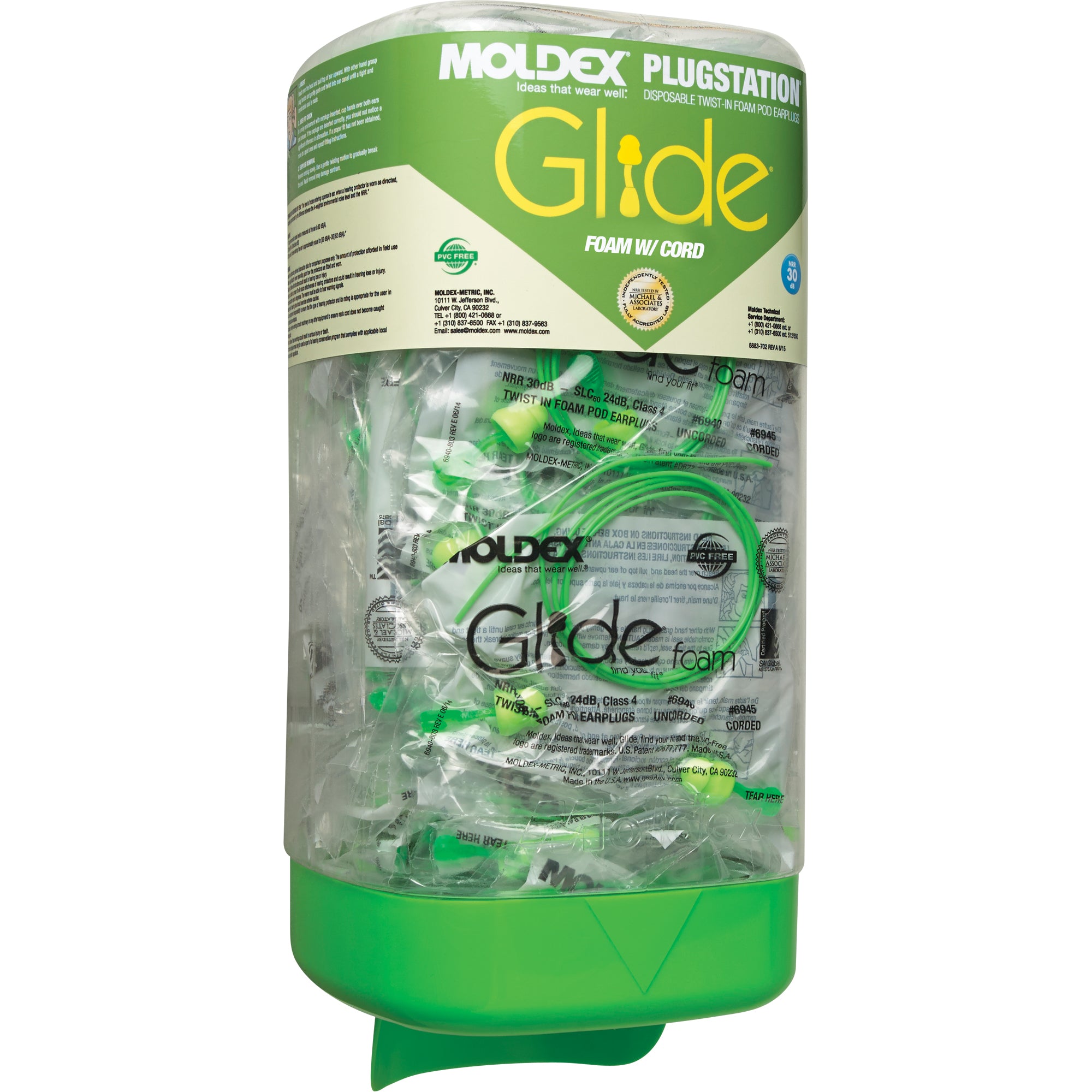 PlugStation® Dispenser with Glide® Earplugs - SDS773