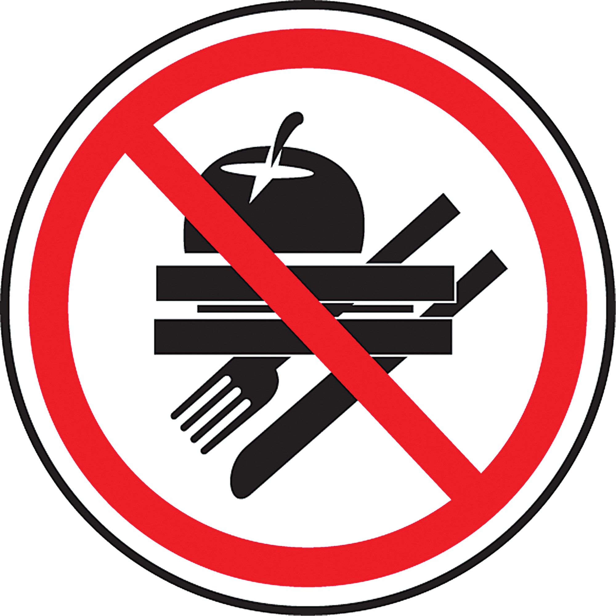 No Food CSA Standard Safety Sign - SD122