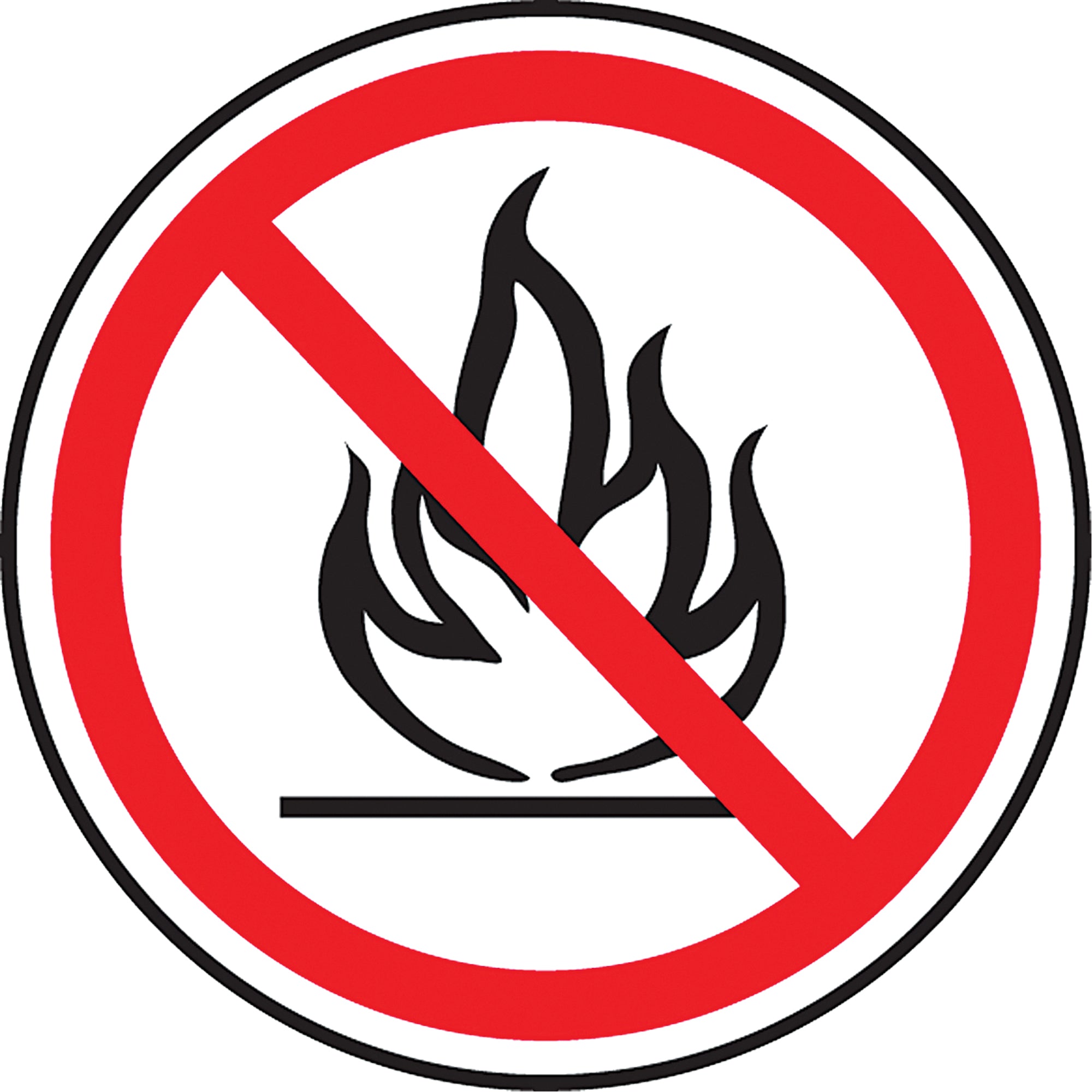 No Open Flames CSA Standard Safety Sign - SEA377