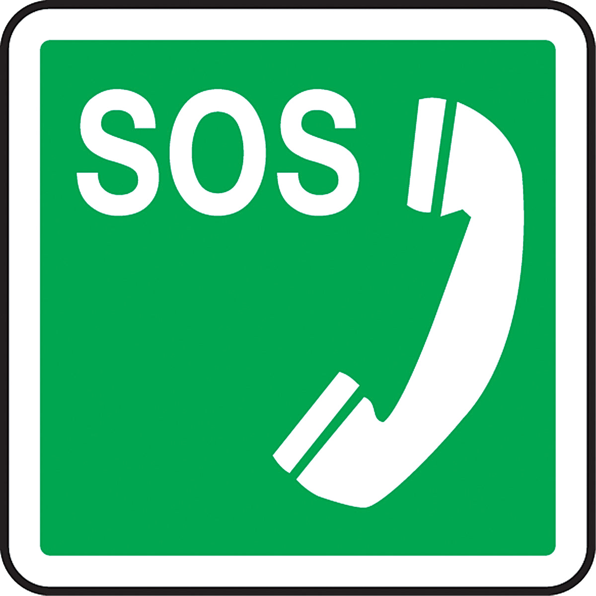 Emergency Telephone CSA Standard Safety Sign - SEA459