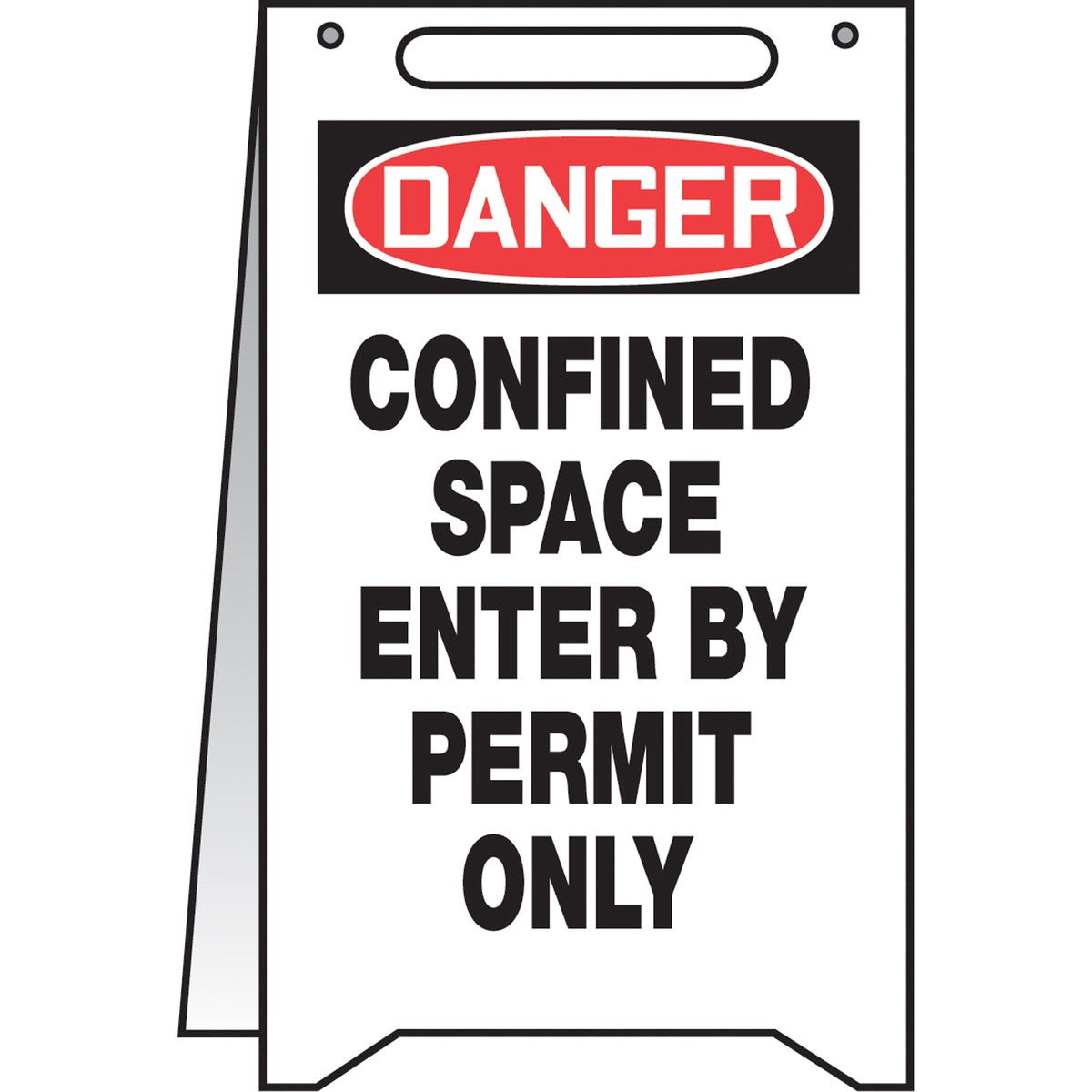 ""Confined Space"" Fold-Ups™ Floor Sign - SEA513