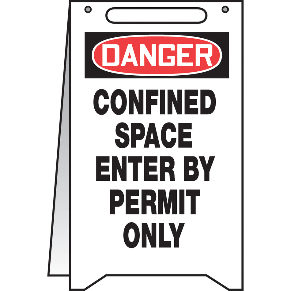""Confined Space"" Fold-Ups™ Floor Sign - SEA513