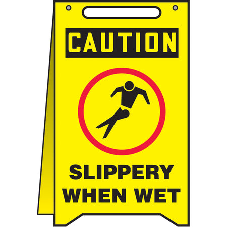 ""Slippery When Wet"" Fold-Ups™ Sign - SEA517
