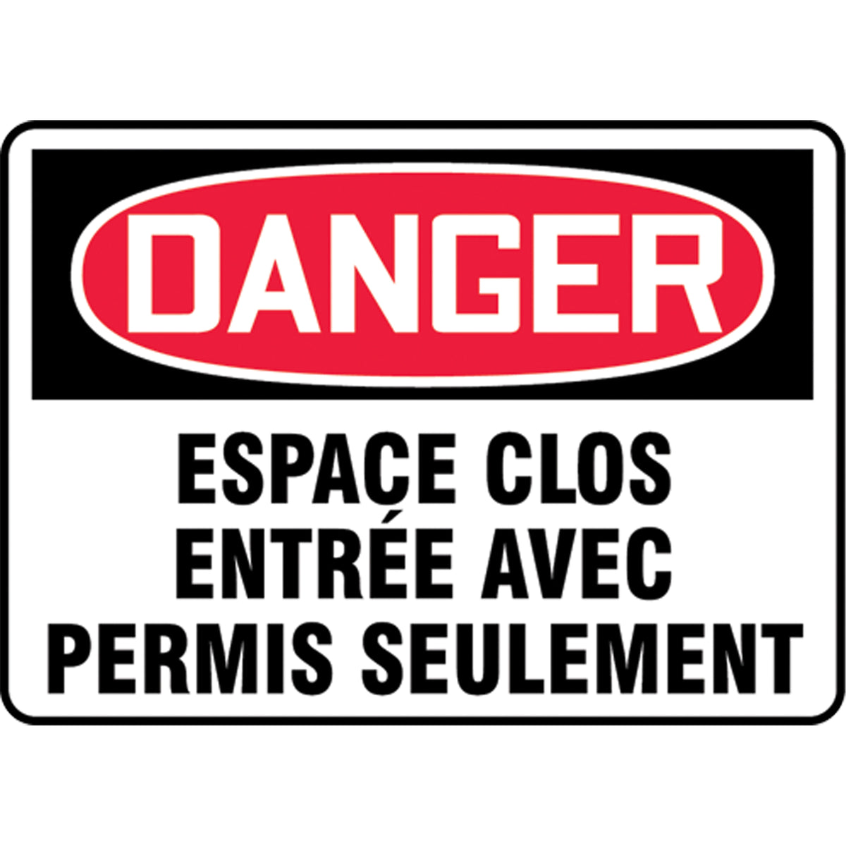 ""Espace clos"" Sign - SEC087