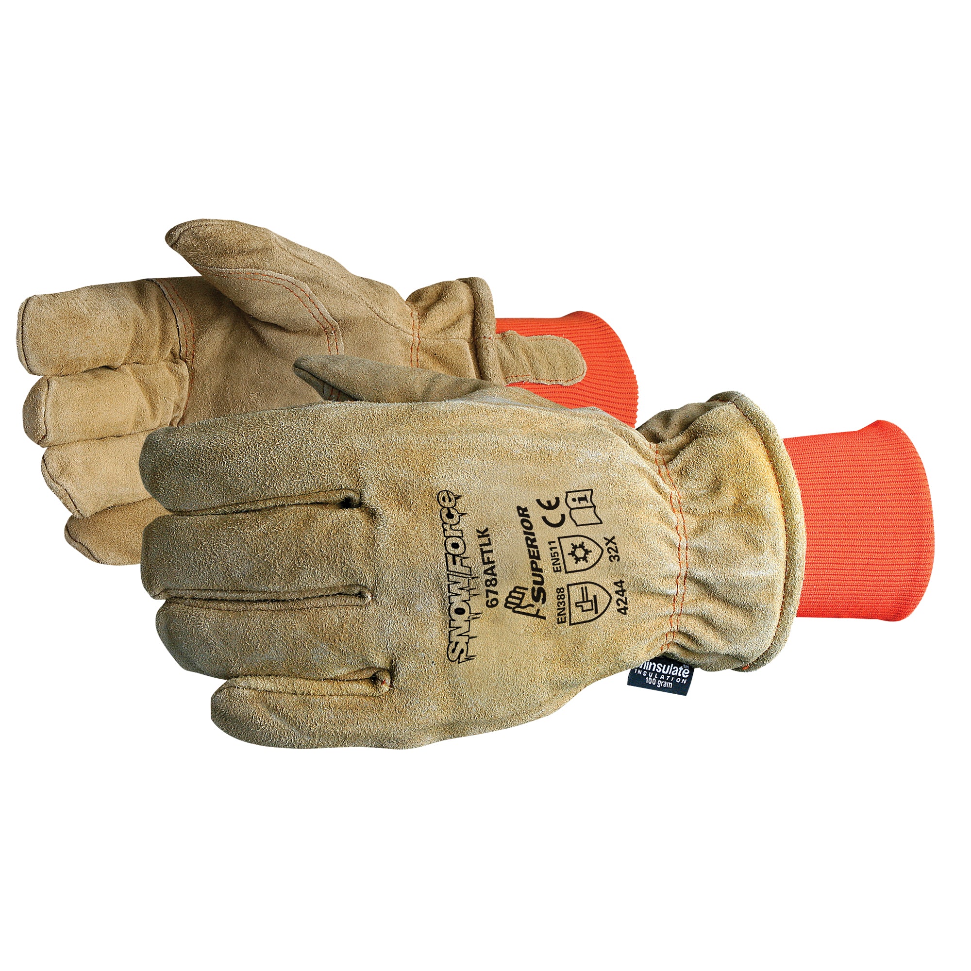 SnowForce™ Brown Freezer Glove - SED610
