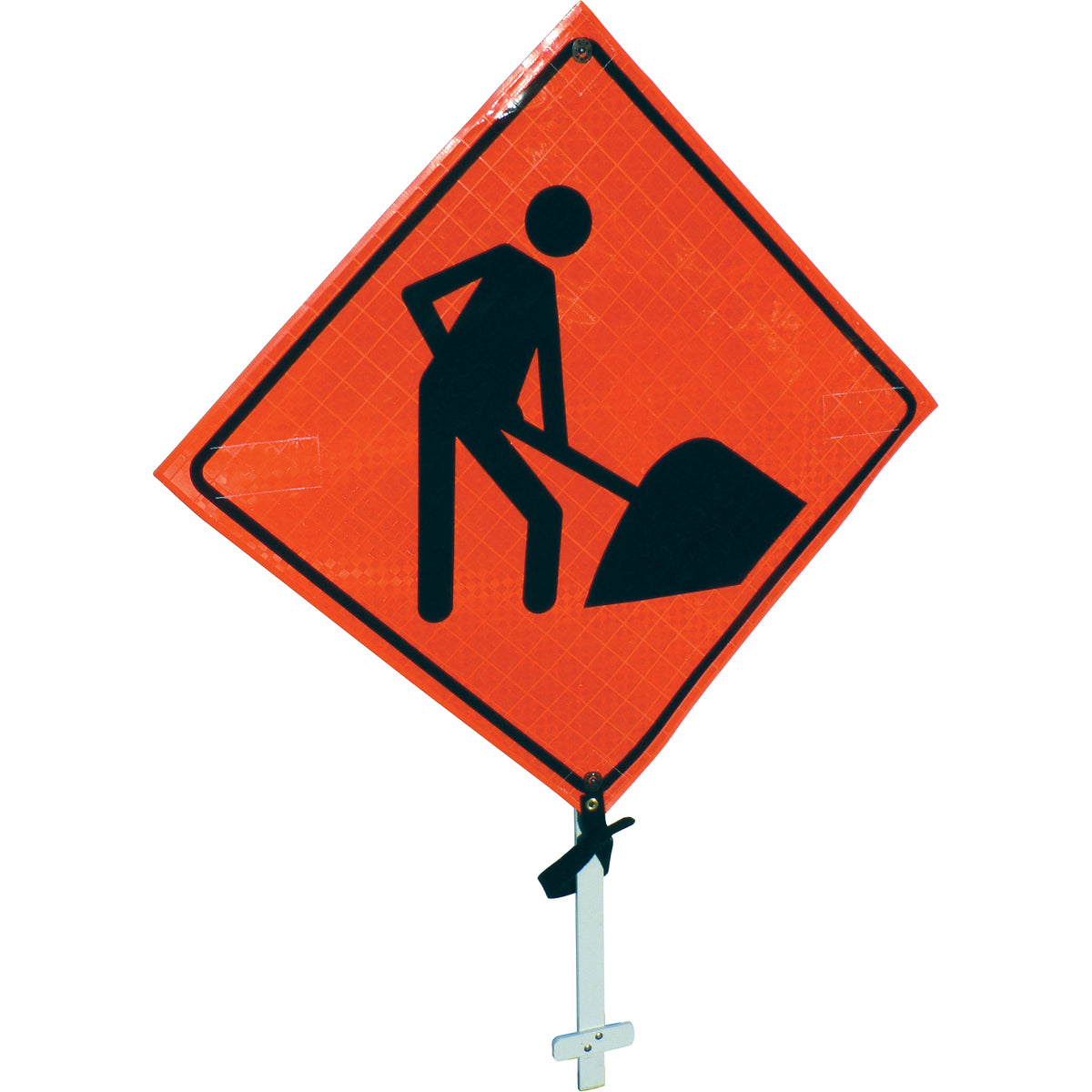 Men At Work Pole Sign - SED887