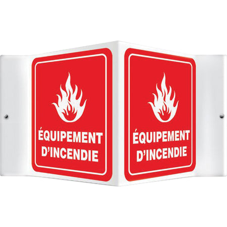 ""Équipement d'incendie"" Projection™ Sign - SED964