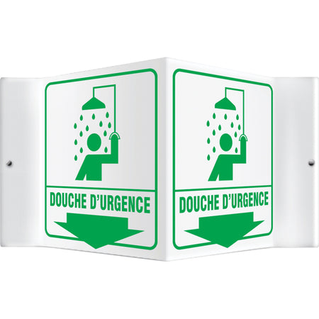 ""Douche d'urgence"" Projection™ Sign - SEE292