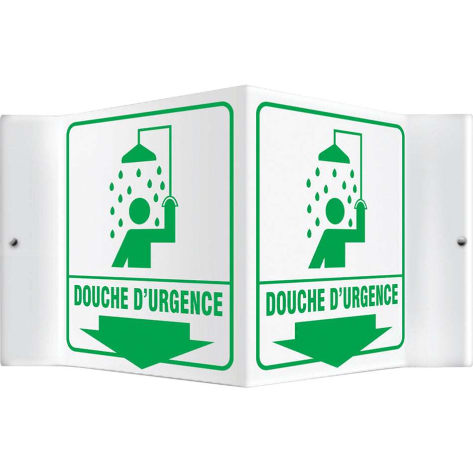 ""Douche d'urgence"" Projection™ Sign - SEE292