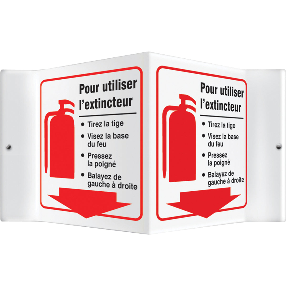 ""Pour utiliser l'extincteur"" Projection™ Sign - SEE294