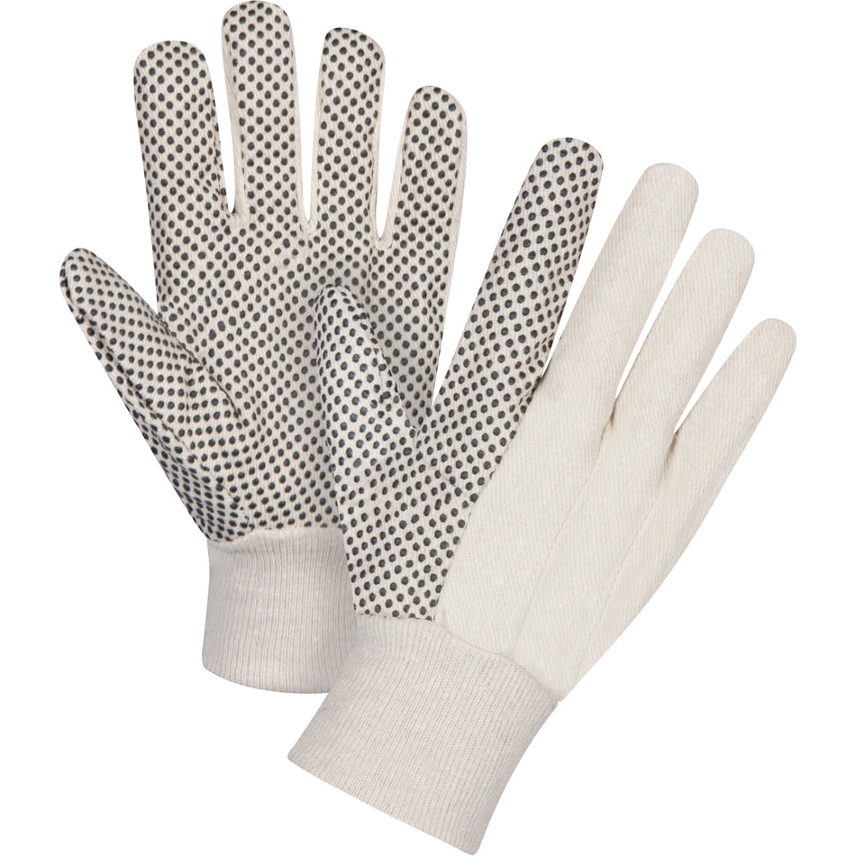 Cotton Canvas Dotted Palm Gloves - SEE947