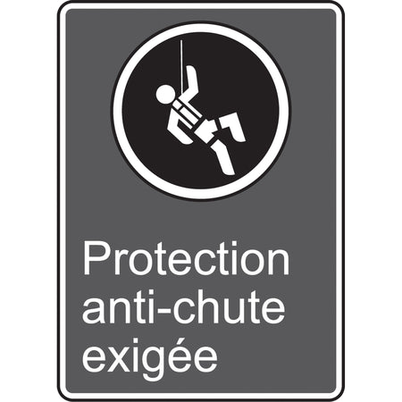 Protection anti-chute exigée CSA Standard Safety Sign - SEF264