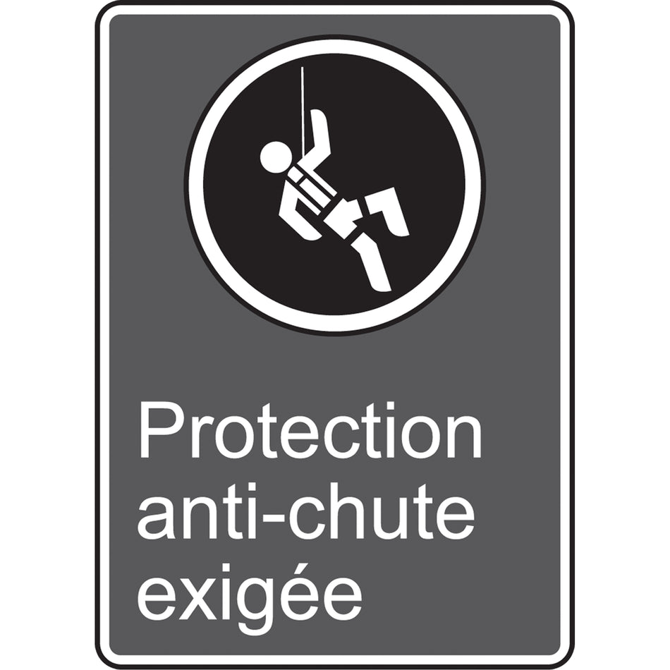 Protection anti-chute exigée CSA Standard Safety Sign - SEF264