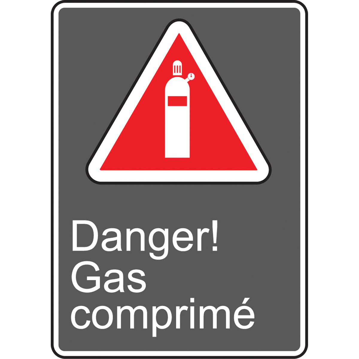 Gas comprimé CSA Standard Safety Sign - SEF298