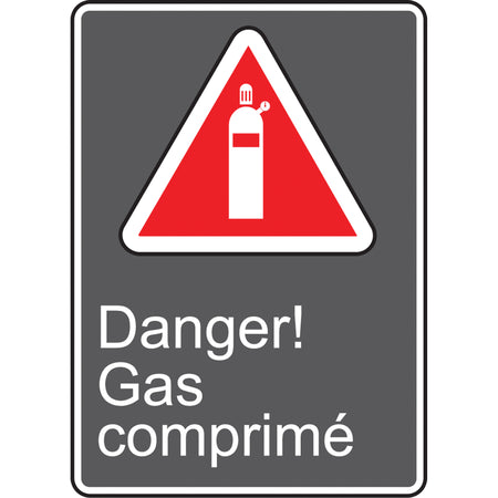 Gas comprimé CSA Standard Safety Sign - SEF298