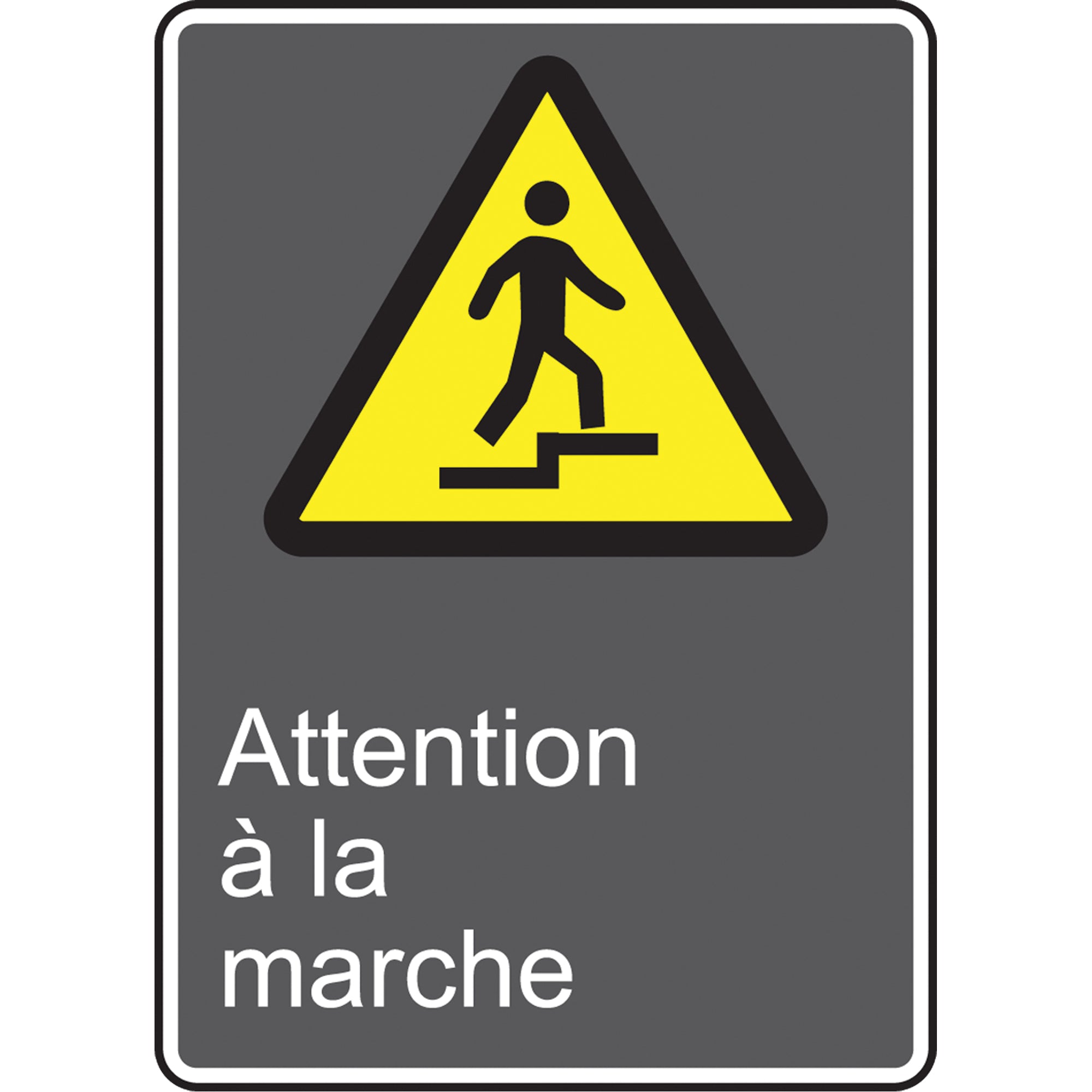 Attention à la marche CSA Standard Safety Sign - SEF320