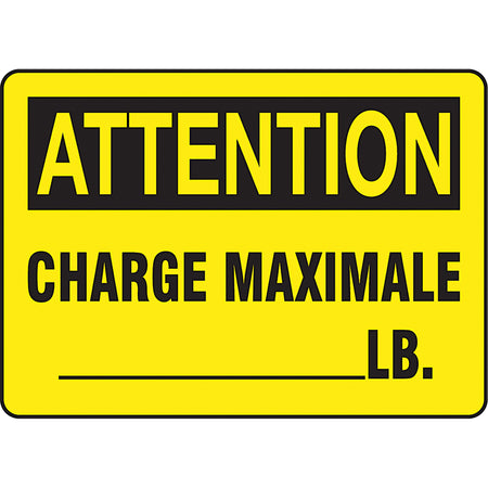 Customizable ""Charge maximale"" Sign - SEG015
