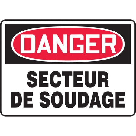 ""Secteur de soudage"" Sign - SEG773