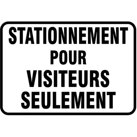 ""Stationnement pour visiteurs"" Sign - SEI425