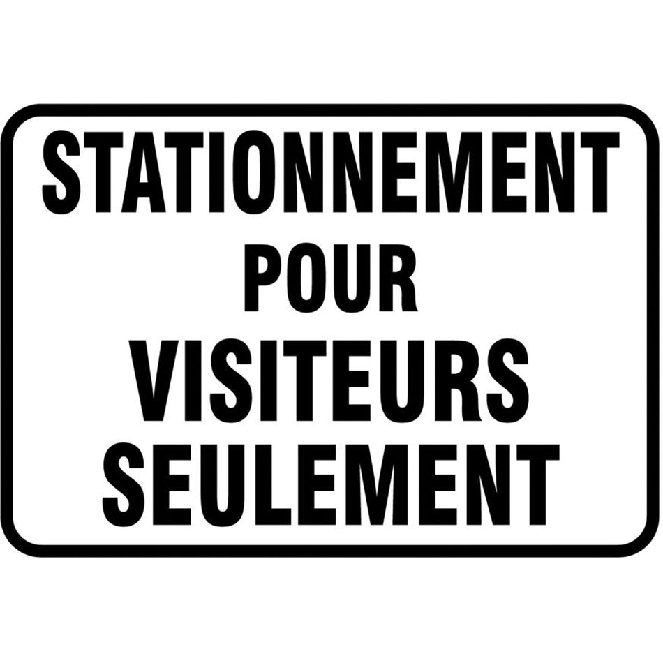 ""Stationnement pour visiteurs"" Sign - SEI425