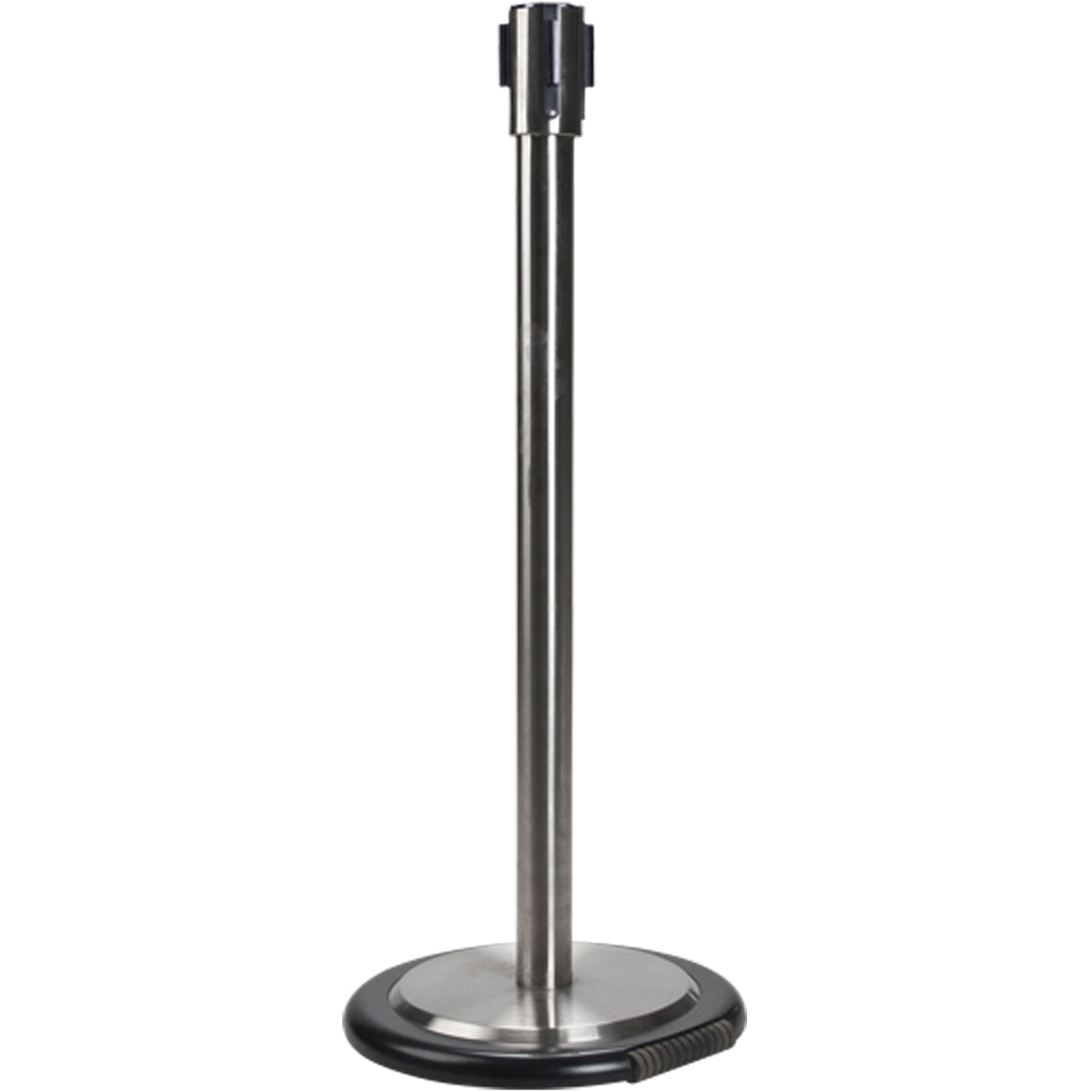 Free-Standing Crowd Control Barrier Receiver Post With Wheels - SEI761