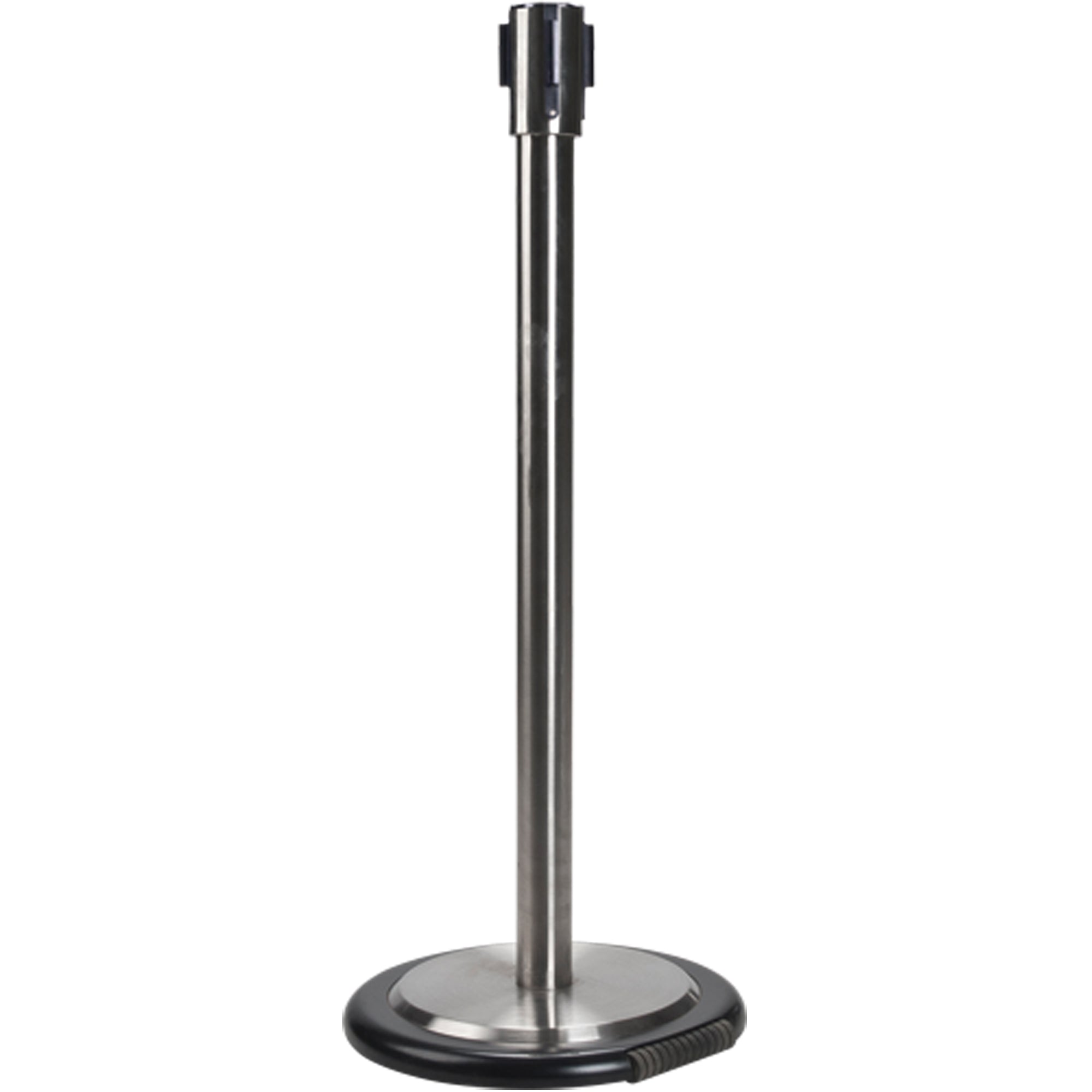 Free-Standing Crowd Control Barrier Receiver Post With Wheels - SEI761