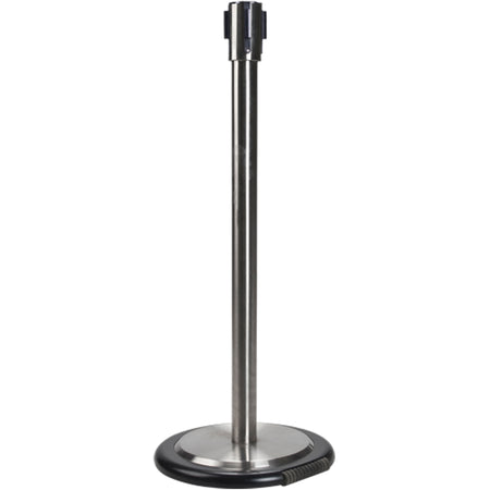 Free-Standing Crowd Control Barrier Receiver Post With Wheels - SEI761