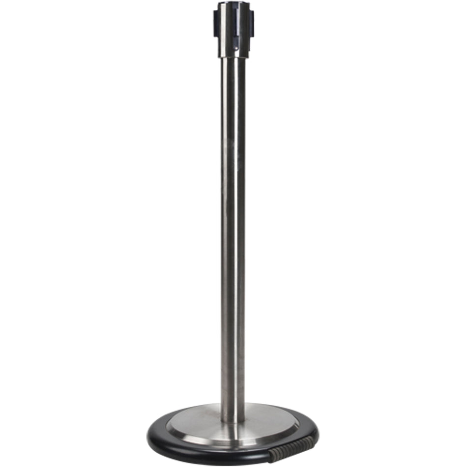Free-Standing Crowd Control Barrier Receiver Post With Wheels - SEI761